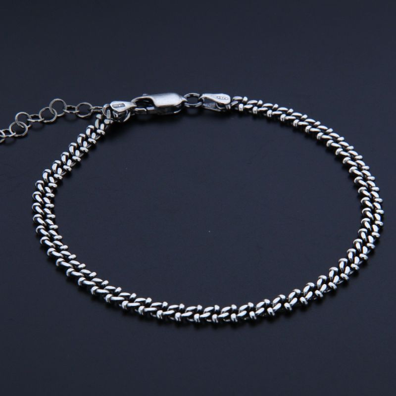 Bracciale argento maglia spinata