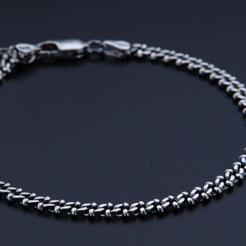 Bracciale argento maglia spinata