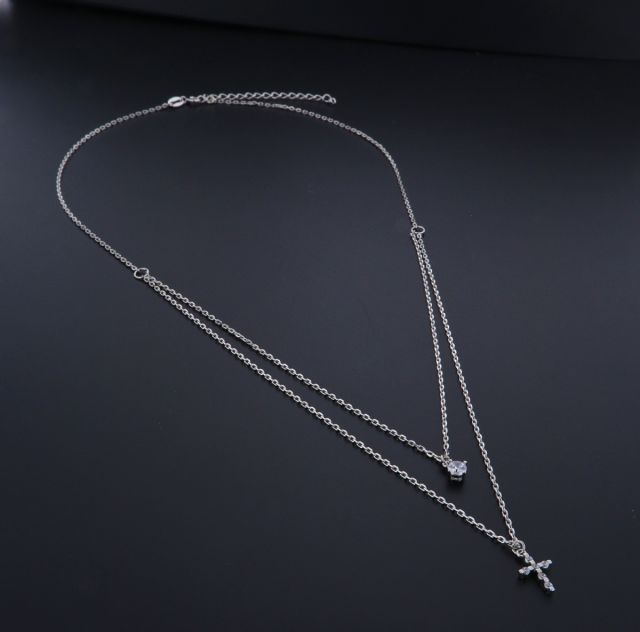 Collana argento 925‰ con doppio pendente