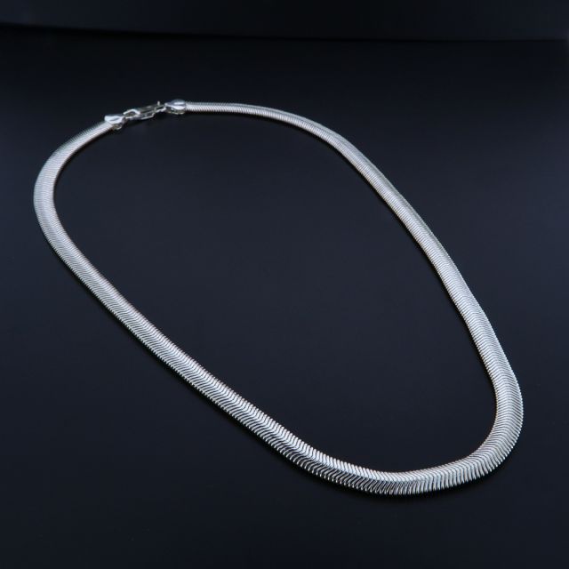 collana in argento 925‰ SNAKE PIATTO 6.3 mm