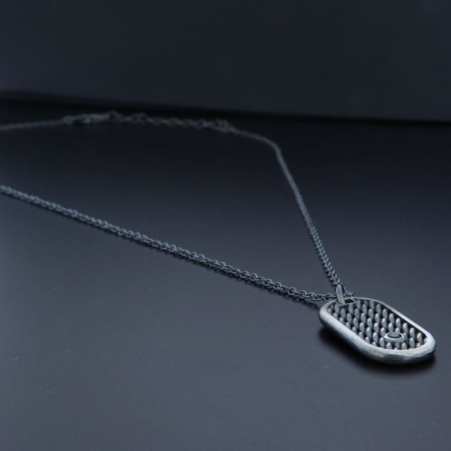 collana in argento 925‰ uomo con piastra