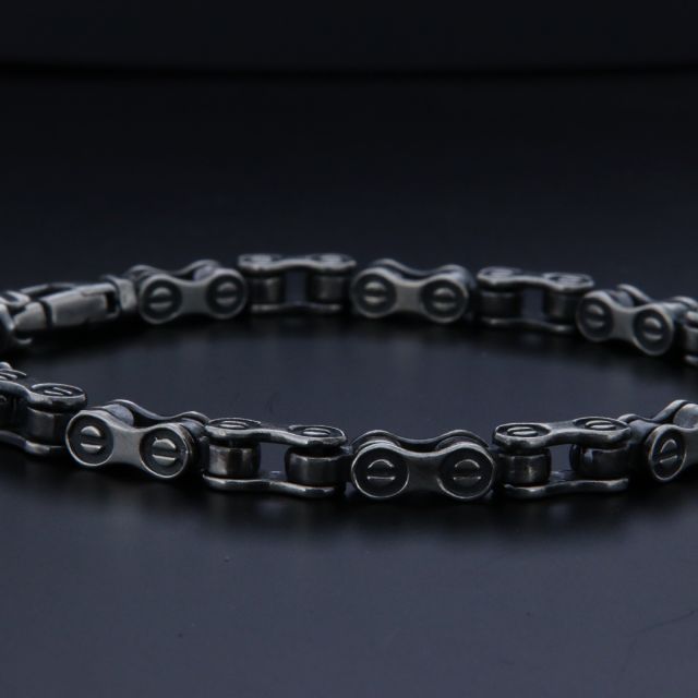 Bracciale in argento 925‰  catena da moto