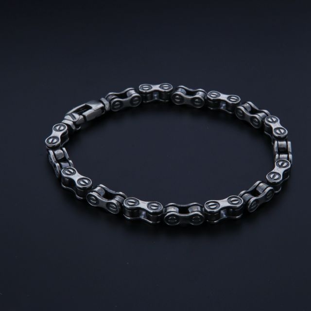 Bracciale in argento 925‰  catena da moto