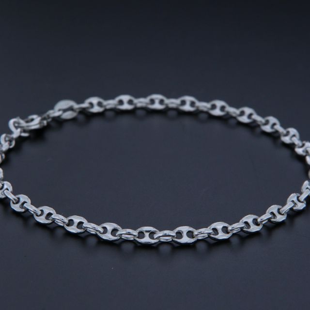 Bracciale maglia marina in argento 3.4 mm