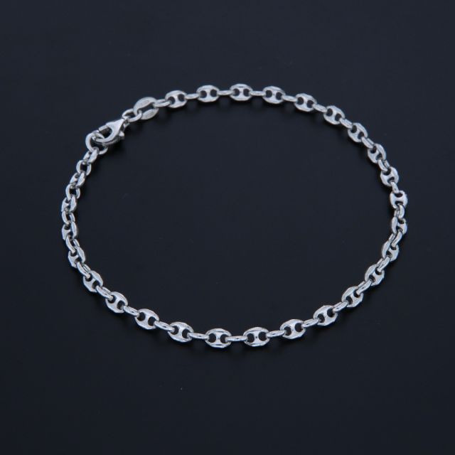 Bracciale maglia marina in argento 3.4 mm