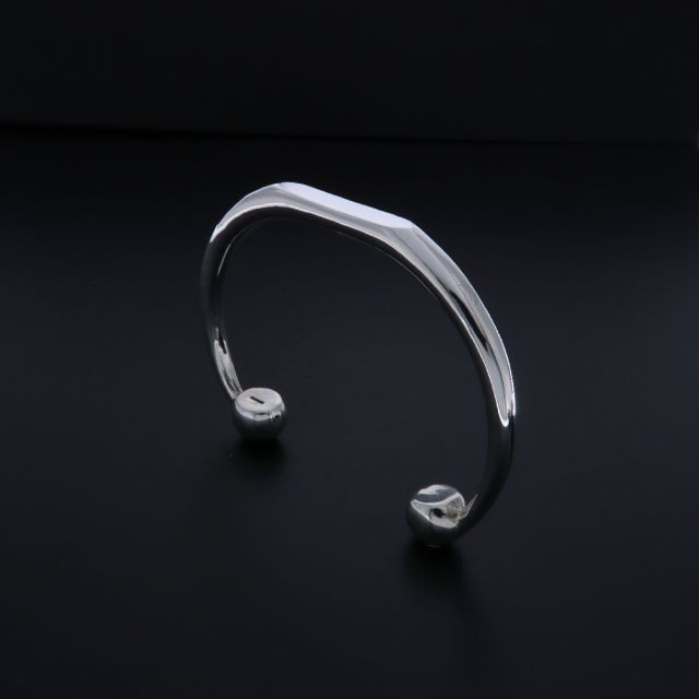 Bracciale argento rigido 