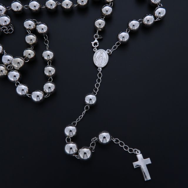 Collana IMPORTANTE argento 925‰ ROSARIO 