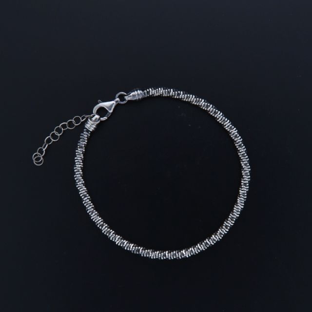 Bracciale dischetti in argento 925‰ 