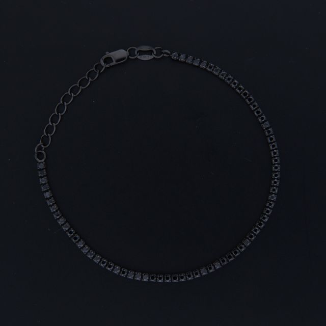 Bracciale tennis nero