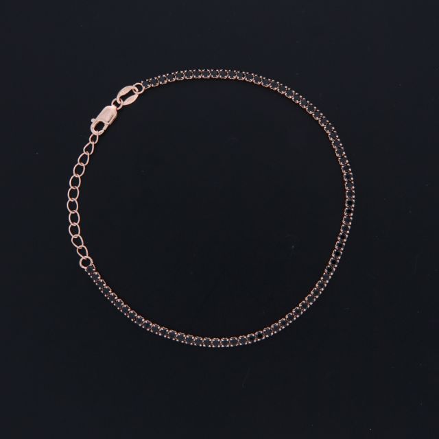 Bracciale in argento 925‰ tennis finitura rosè