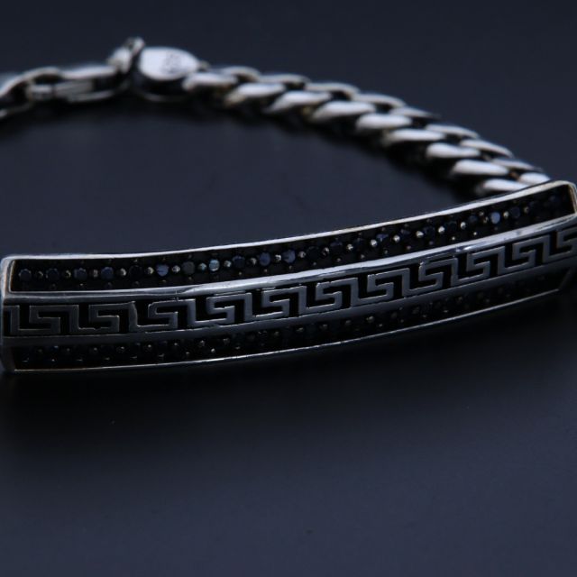 Bracciale in argento 925‰ con piastra