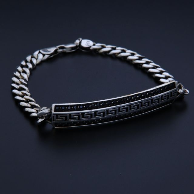 Bracciale in argento 925‰ con piastra